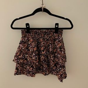 Floral Mini Skirt